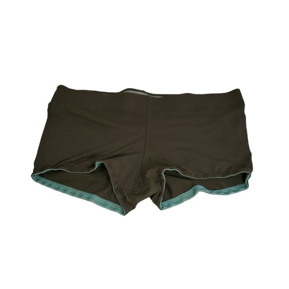 Lululemon Women's Sage Brown Run Running Shorts Wet Dry Warm 30" Waist 9" Rise - Picture 1 of 8